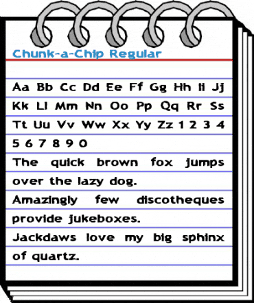 Chunk-a-Chip Regular Font