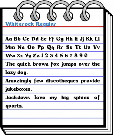 Whiterock Regular Font