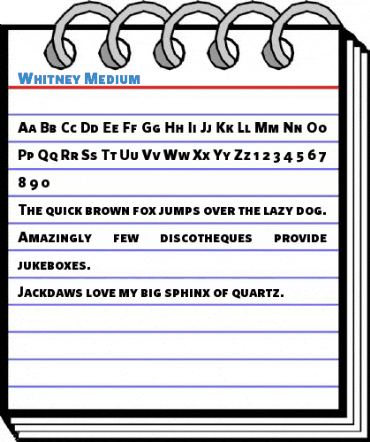 Whitney Font