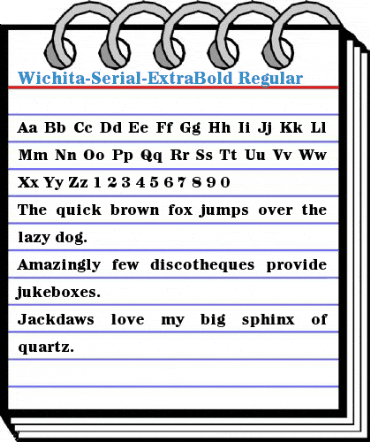 Wichita-Serial-ExtraBold Regular Font