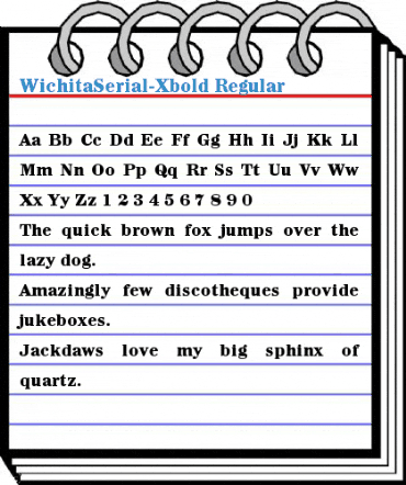 WichitaSerial-Xbold Regular Font