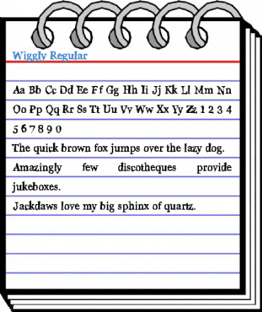 Wiggly Regular Font