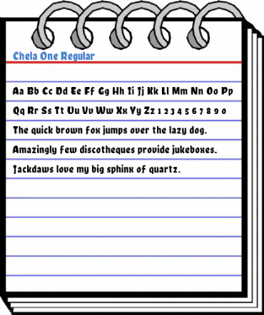 Chela One Regular Font