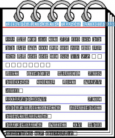 Christensen Caps Regular Font