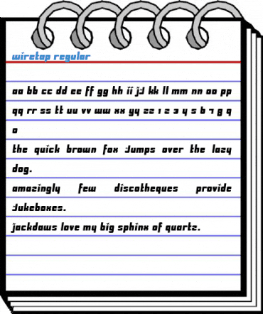 Wiretap Font