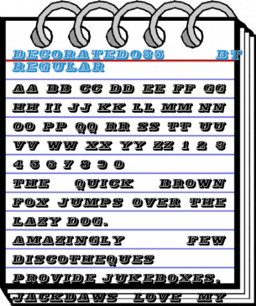 Decorated035 BT Eo Font