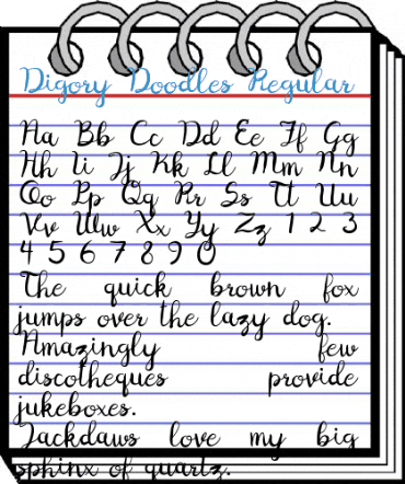 Digory Doodles Regular Font