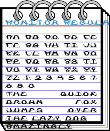 Monitor Regular Font