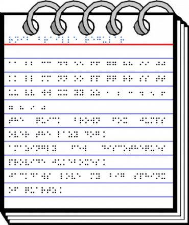 RNIB Braille Font