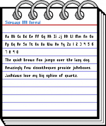 Sideways BRK Font