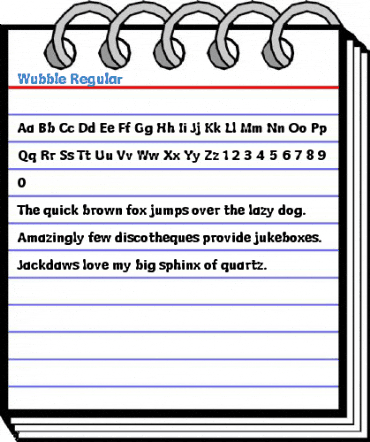 Wubble Regular Font