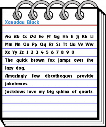 Xanadau Font