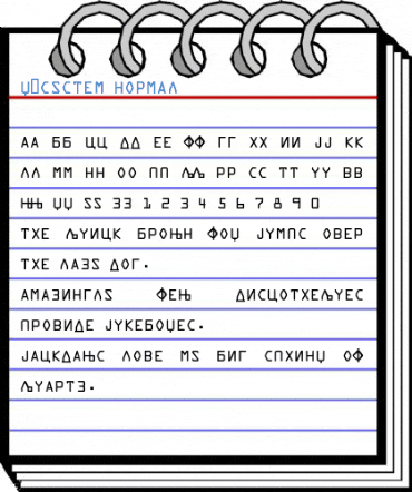 X_System Font