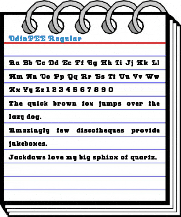 OdinPEE Font