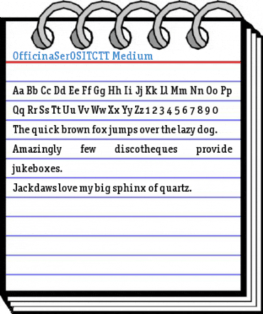 OfficinaSerOSITCTT Font