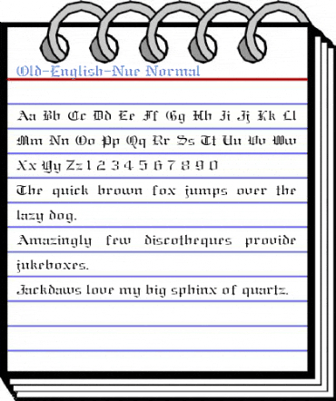 Old-English-Nue Font