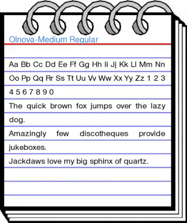 Olnova-Medium Regular Font