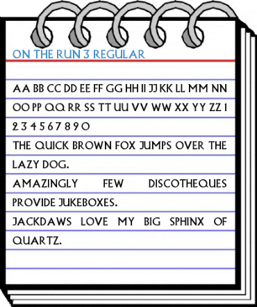 On The Run 3 Font