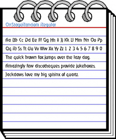 OnStageRandom Regular Font