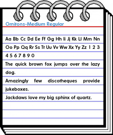 Ornitons-Medium Regular Font