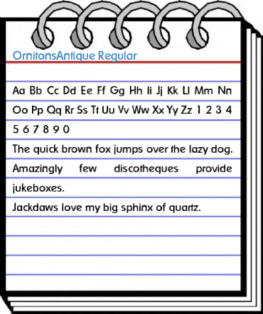 OrnitonsAntique Font