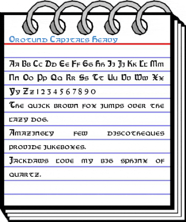 Orotund Capitals Heavy Font