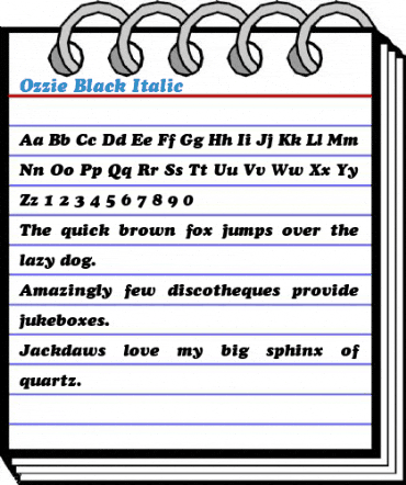 Ozzie Black Font