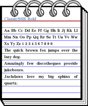 ClassicSSK Font