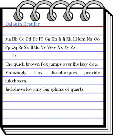 Balguin Font