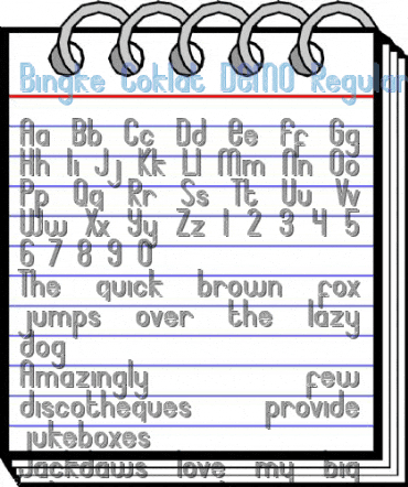 Bingke Coklat DEMO Regular Font