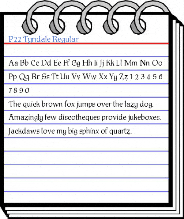 P22 Tyndale Regular Font