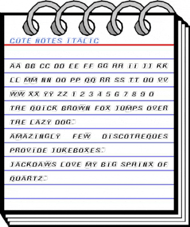 Cute Notes Font