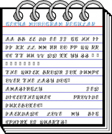 Gesya Monogram Regular Font