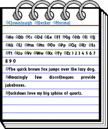 Clownlaugh Becker Normal Font