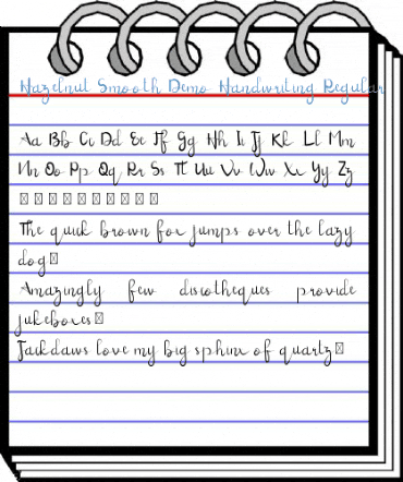 Hazelnut Smooth Demo Handwriting Font
