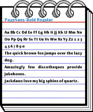 PageSans-Bold Regular Font