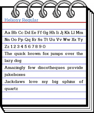 Heliony Regular Font