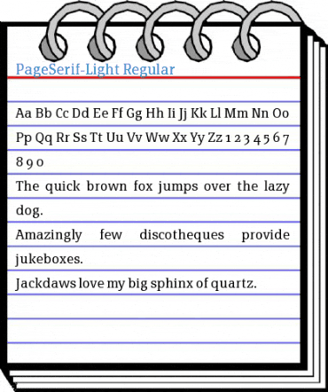 PageSerif-Light Regular Font