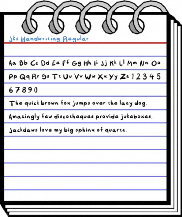 Jks Handwriting Font