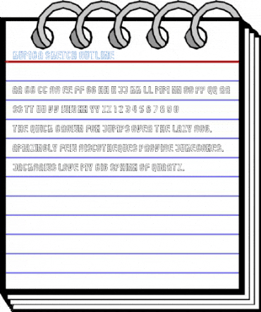 Kumba Sketch Outline Font