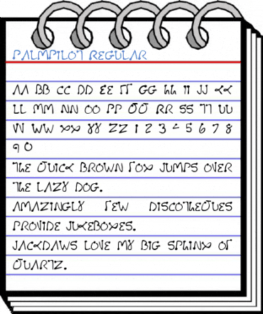 PalmPilot Regular Font