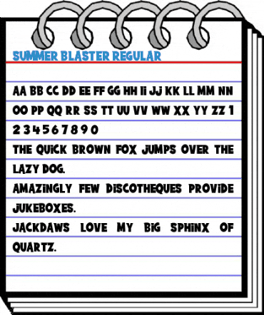 Summer Blaster Regular Font