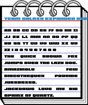 Team Galaxy Expanded Font