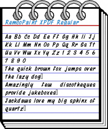 RemcoPaint XPDF Font