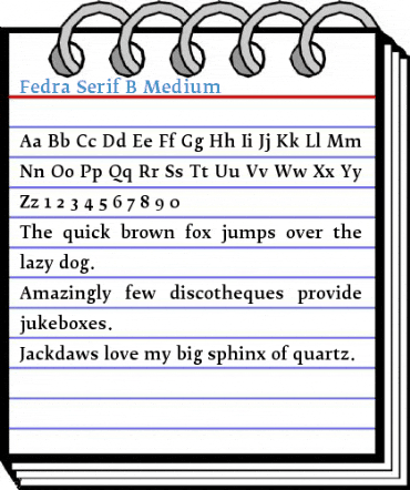 Fedra Serif B Medium Font