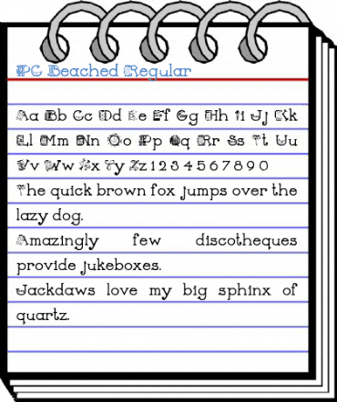 PC Beached Font