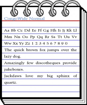 CongoWide Font