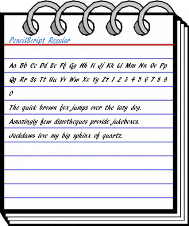 PencilScript Font