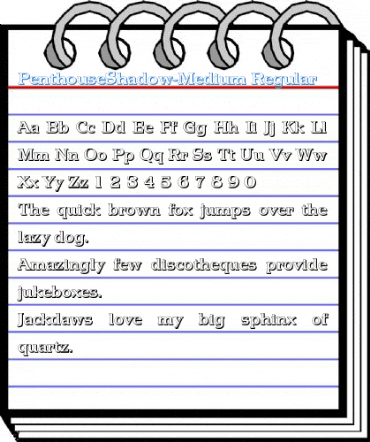 PenthouseShadow-Medium Font