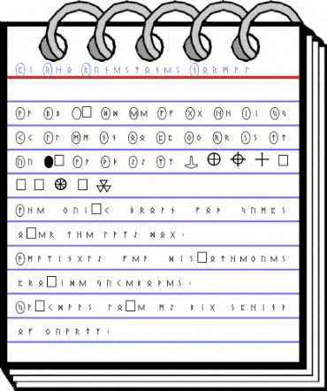 Pi Rho Runestones Font